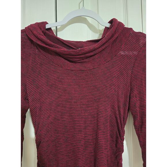 Maurices XS maroon and black striped shirt new with tags - Picture 2 of 10